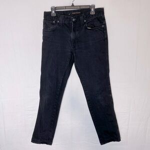 Nudie Jeans Washed Dry Black Slim Jim Organic Cotton Slim Leg Jeans 33